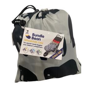 BundleBean Wheelchair Cosy - Kids/Child Size - Grey Elephant - Waterproof Fleece